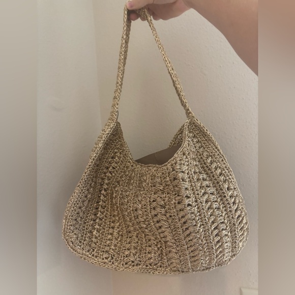 Zara Woven Tan Bag - Picture 4 of 15